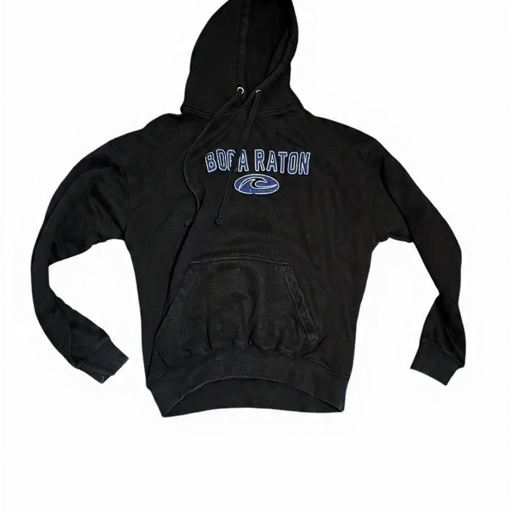 Black Boca Raton Men's Hoodie